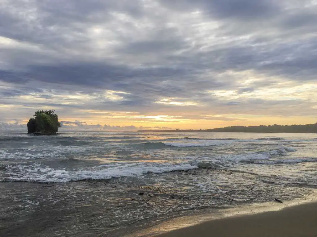 Sunrise at Playa Cocles, Puerto Viejo