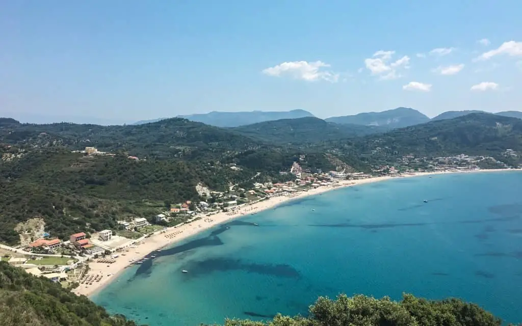 Agios Georgios beach in Corfu
